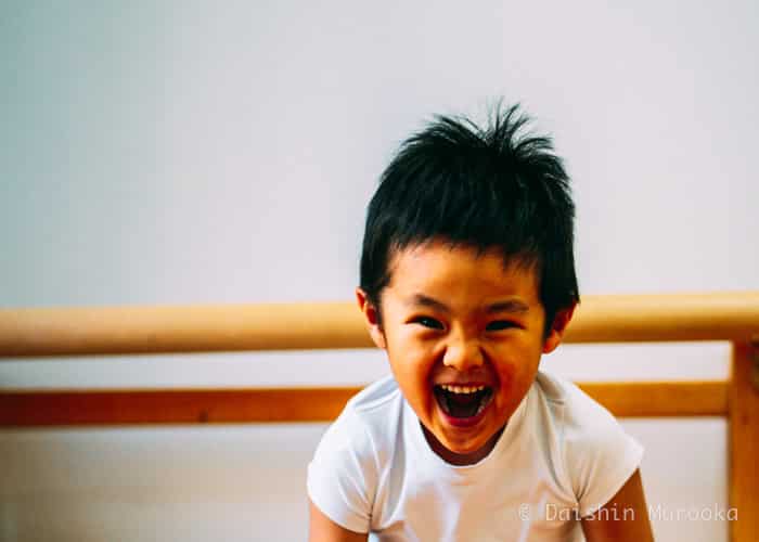 Ballet boy smiling